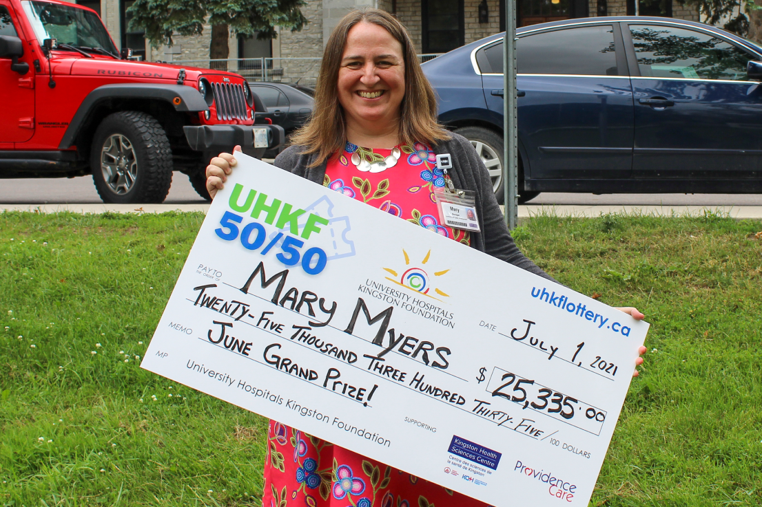 Mary Myers Wins Double Digits in the UHKF 50/50 Lottery! Image