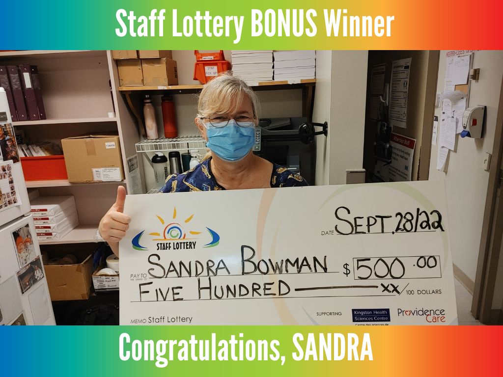 Sandra Bowman $500 Sept 28