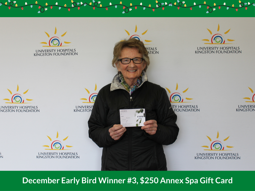 December Early Bird Winner #3