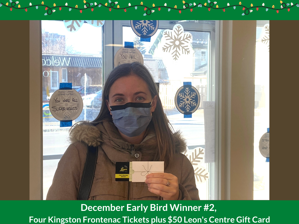 December Early Bird Winner #2