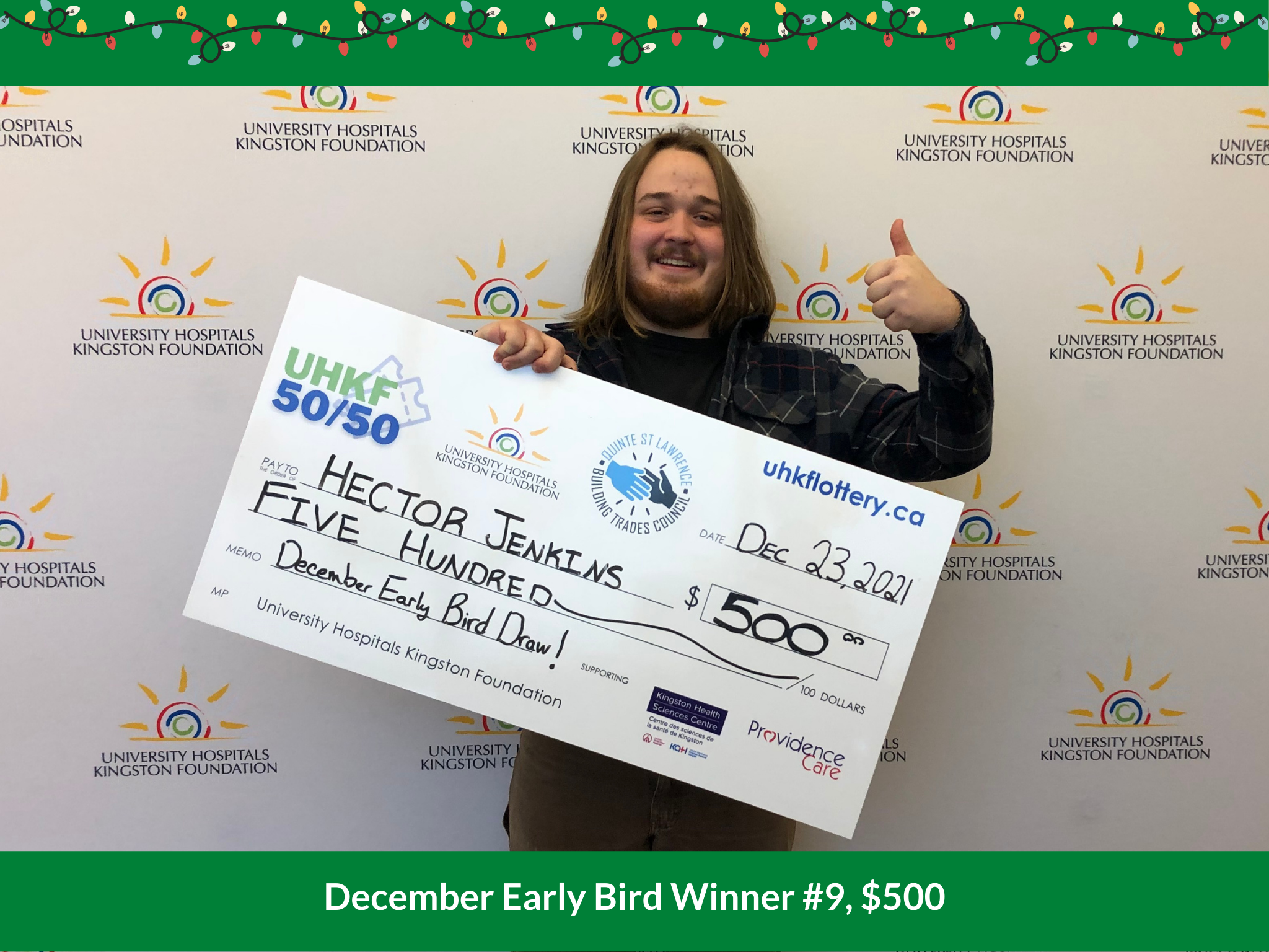 December Early Bird Winner #9