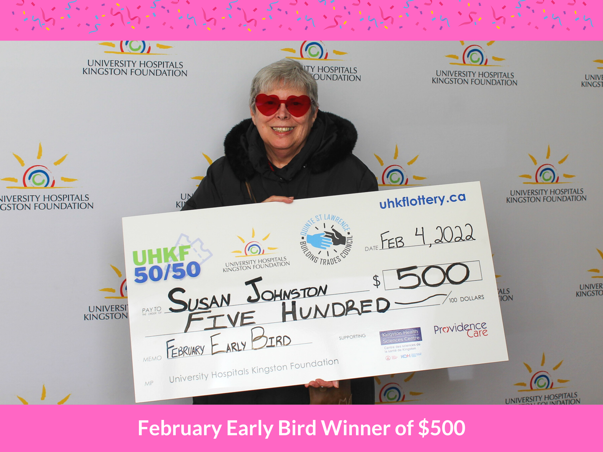 February Early Bird Winner #1